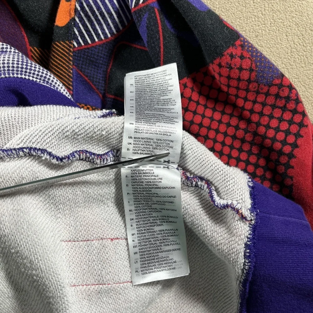 Adidas CNY‎ Hoodie Men Small Geometric Purple Orange GN5448 Streetwear